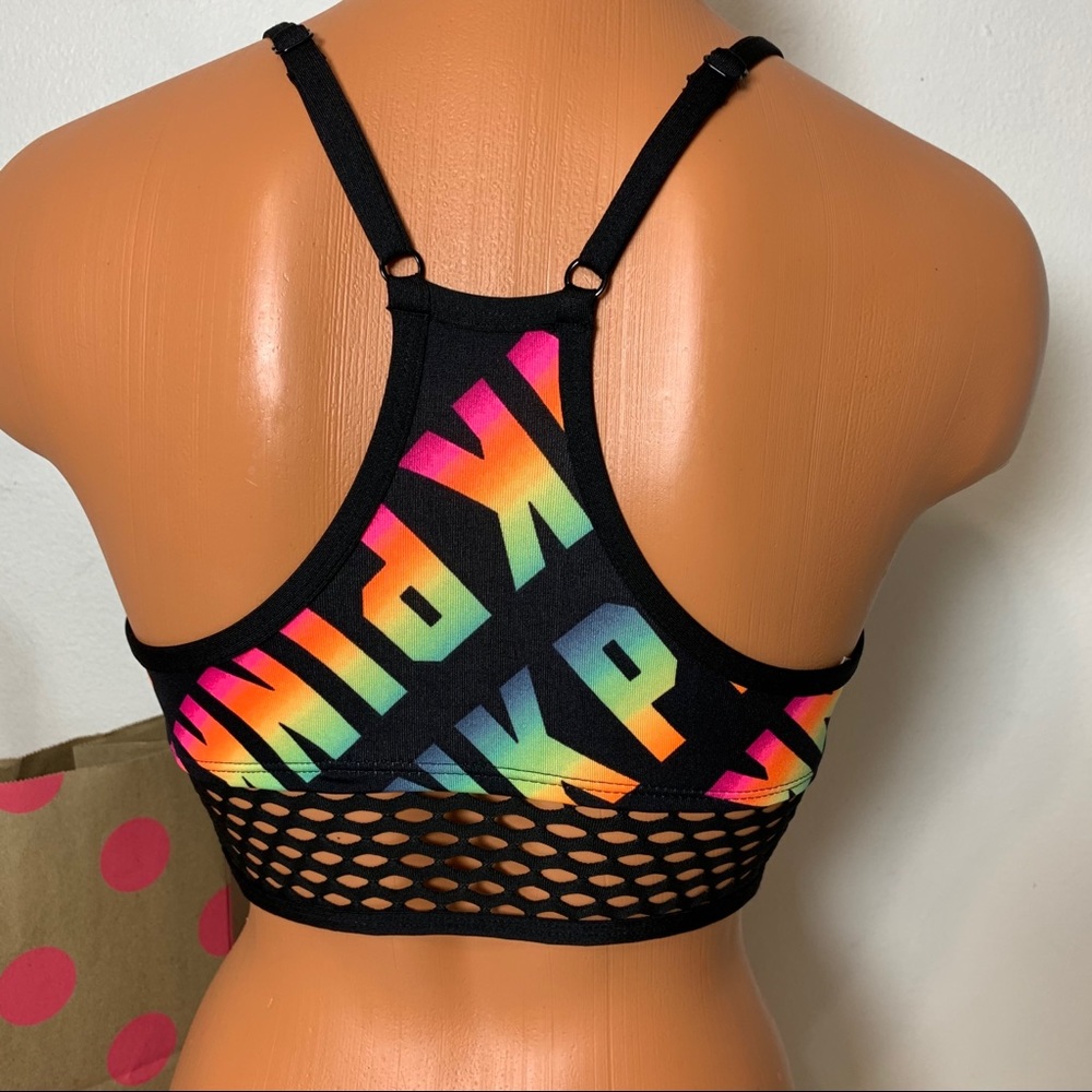 🚫SOLD🚫PINK VS FISHNET LOGO ULTIMATE SPORT BRA - Picture 4 of 5